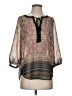 Daniel Rainn 100% Polyester Gray Ivory 3/4 Sleeve Blouse Size S - photo 1