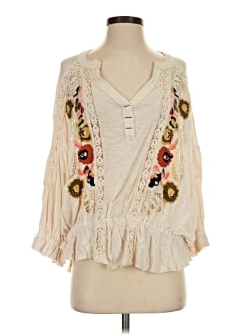 Free People 3/4 Sleeve Blouse (view 1)