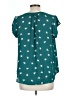 41Hawthorn 100% Polyester Stars Teal Short Sleeve Blouse Size M - photo 2
