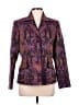 Le Suit 100% Polyester Paisley Purple Blazer Size 6 - photo 1