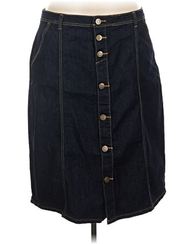 Cj Banks Denim Skirt (view 1)