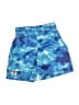 Under Armour 100% Polyester Print Blue Athletic Shorts Size 6 - photo 1