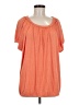 Apt. 9 100% Rayon Orange Short Sleeve Top Size M - photo 1