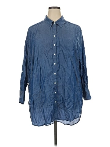 Crown & Ivy Long Sleeve Button-Down Shirt (view 1)