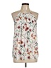 CeCe 100% Polyester White Sleeveless Blouse Size L - photo 1