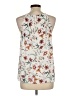 CeCe 100% Polyester White Sleeveless Blouse Size L - photo 2