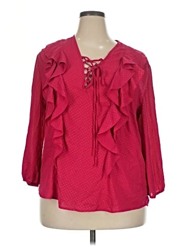 New York & Company 3/4 Sleeve Blouse (view 1)