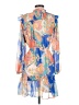 Boston Proper 100% Polyester Print Blue Cocktail Dress Size XS - photo 2