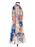 Boston Proper 100% Polyester Print Blue Cocktail Dress Size XS - photo 4