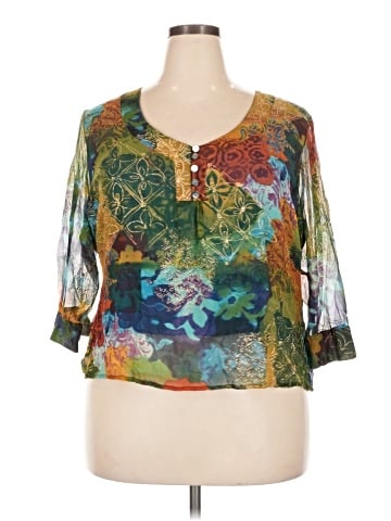 Coldwater Creek 3/4 Sleeve Blouse (view 1)