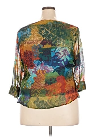 Coldwater Creek 3/4 Sleeve Blouse (view 2)
