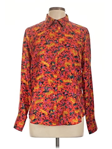J.Crew Collection Long Sleeve Silk Top (view 1)