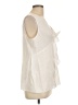 Tahari 100% Polyester Ivory Sleeveless Blouse Size L - photo 4
