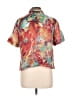 Chico's Print Teal Short Sleeve Blouse Size L - photo 2
