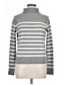 Vince. Stripes Gray Wool Pullover Sweater Size M - photo 1