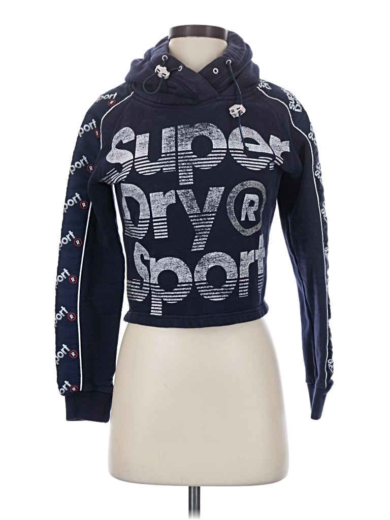 Pre-owned Superdry Sweatshirt In Blue