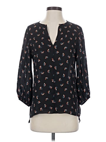 Theory 3/4 Sleeve Silk Top (view 1)