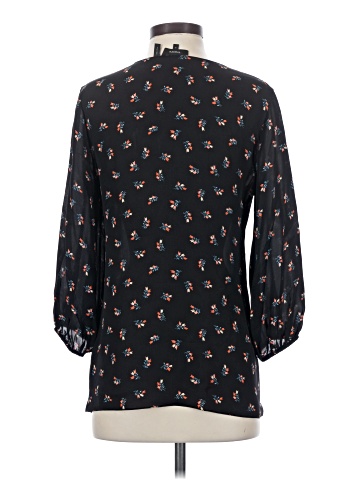 Theory 3/4 Sleeve Silk Top (view 2)