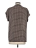 Pleione 100% Polyester Gray Short Sleeve Blouse Size S - photo 2