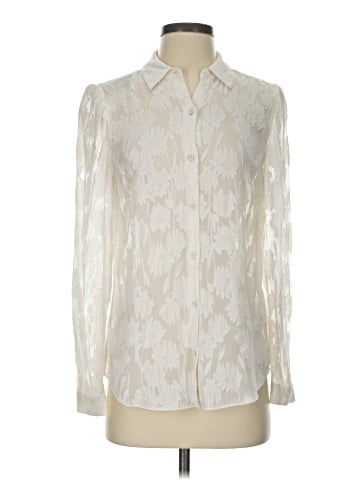 Rebecca Taylor Long Sleeve Silk Top (view 1)