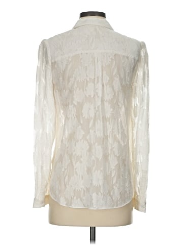 Rebecca Taylor Long Sleeve Silk Top (view 2)