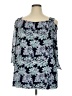 Catherines 100% Polyester Blue 3/4 Sleeve Blouse Size 2X - photo 2