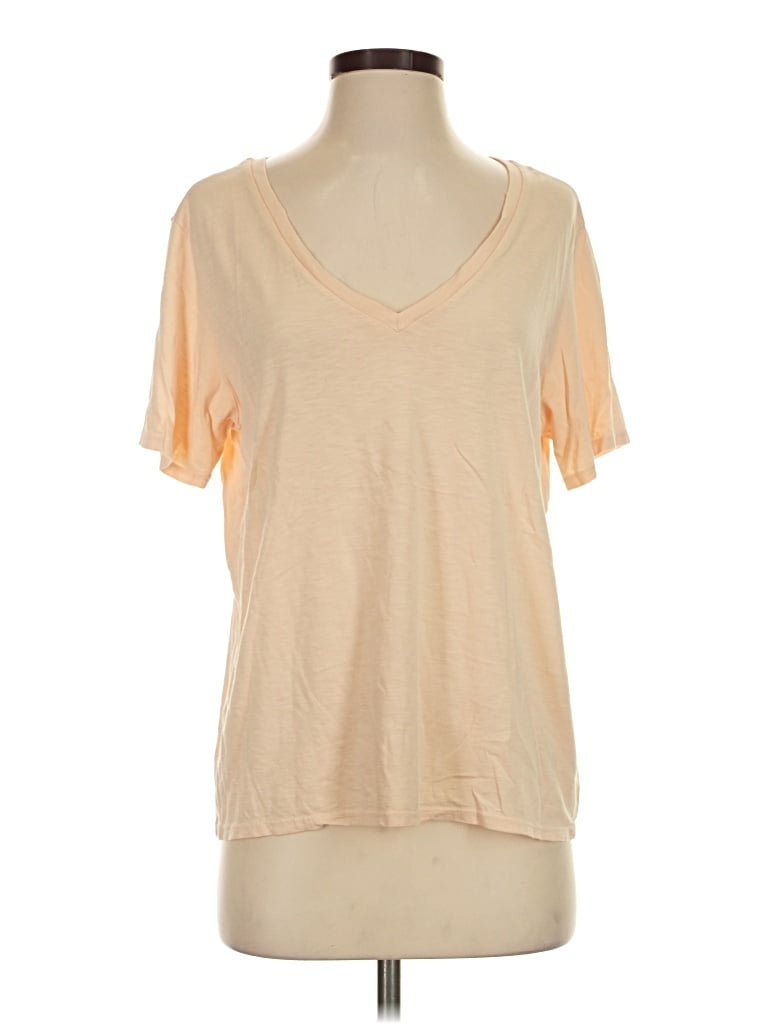 Pre-owned Marine Layer Short Sleeve T-shirt In Tan
