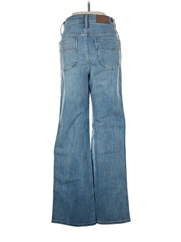 Madewell Petite 11" High-Rise Flare Jeans in Arbordale Wash (view 2)