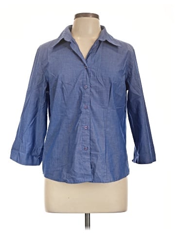 Lascana 3/4 Sleeve Button-Down Shirt (view 1)
