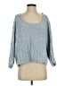 Free People Tweed Blue Pullover Sweater Size S - photo 1