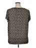 AB Studio Black Short Sleeve Blouse Size XL - photo 2