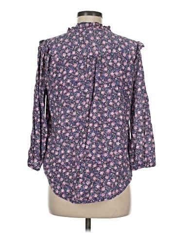 LC Lauren Conrad 3/4 Sleeve Button-Down Shirt (view 2)