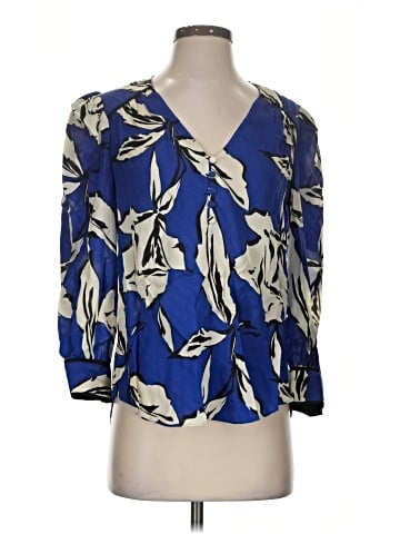 Veronica Beard 3/4 Sleeve Silk Top (view 1)