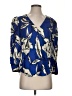 Veronica Beard Blue 3/4 Sleeve Silk Top Size 0 - photo 1