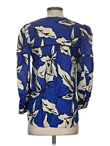 Veronica Beard 3/4 Sleeve Silk Top (view 2)