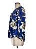 Veronica Beard Blue 3/4 Sleeve Silk Top Size 0 - photo 5