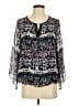 John Paul Richard 100% Polyester Gray 3/4 Sleeve Blouse Size S - photo 1