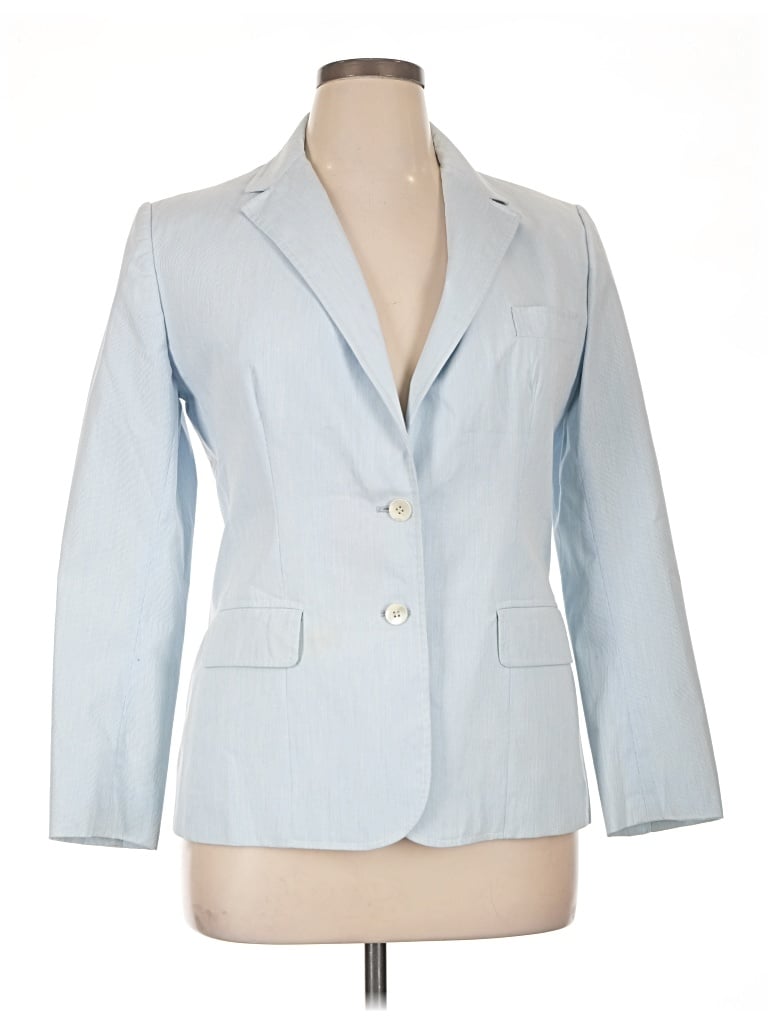 Pre-owned Evan Picone Blazer Jacket In Blue