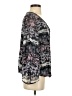 John Paul Richard 100% Polyester Gray 3/4 Sleeve Blouse Size S - photo 4