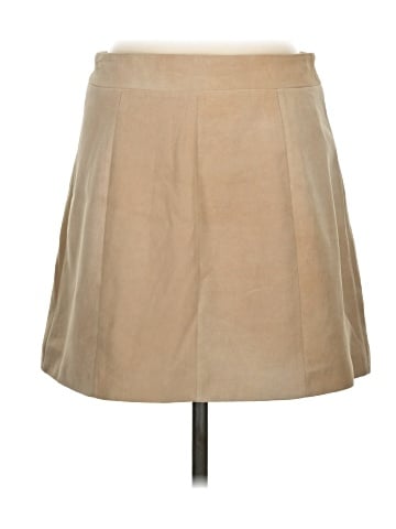 Intermix Faux Leather Skirt (view 2)