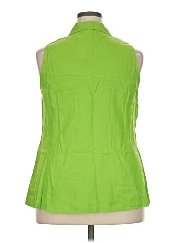 MICHAEL Michael Kors Sleeveless Button-Down Shirt (view 2)