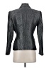 Jones New York Metallic Solid Gray Silver Blazer Size 4 - photo 2