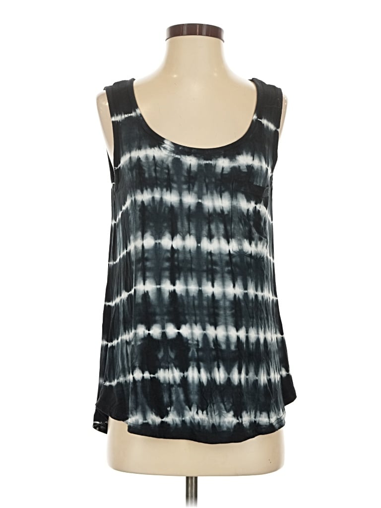 Pre-owned Grace & Lace Tank Top Black Cold Shoulder Neckline Tops