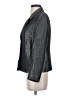 Jones New York Metallic Solid Gray Silver Blazer Size 4 - photo 5