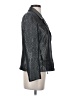 Jones New York Metallic Solid Gray Silver Blazer Size 4 - photo 4