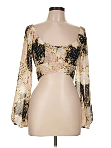 Timing 3/4 Sleeve Blouse (view 1)