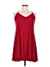 Express Solid Red Casual Dress Size M - photo 1