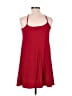 Express Solid Red Casual Dress Size M - photo 2