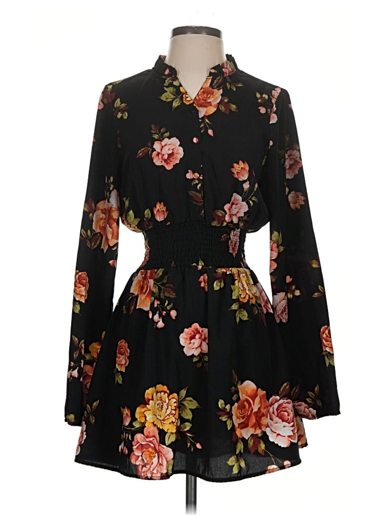 Pre-owned J For Justify Casual Dress In Black