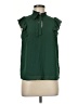Monteau 100% Polyester Green Sleeveless Blouse Size M - photo 1